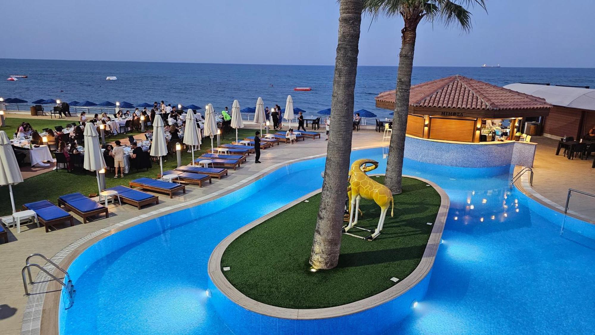 Mimoza Beach Hotel Agios Sergios Экстерьер фото