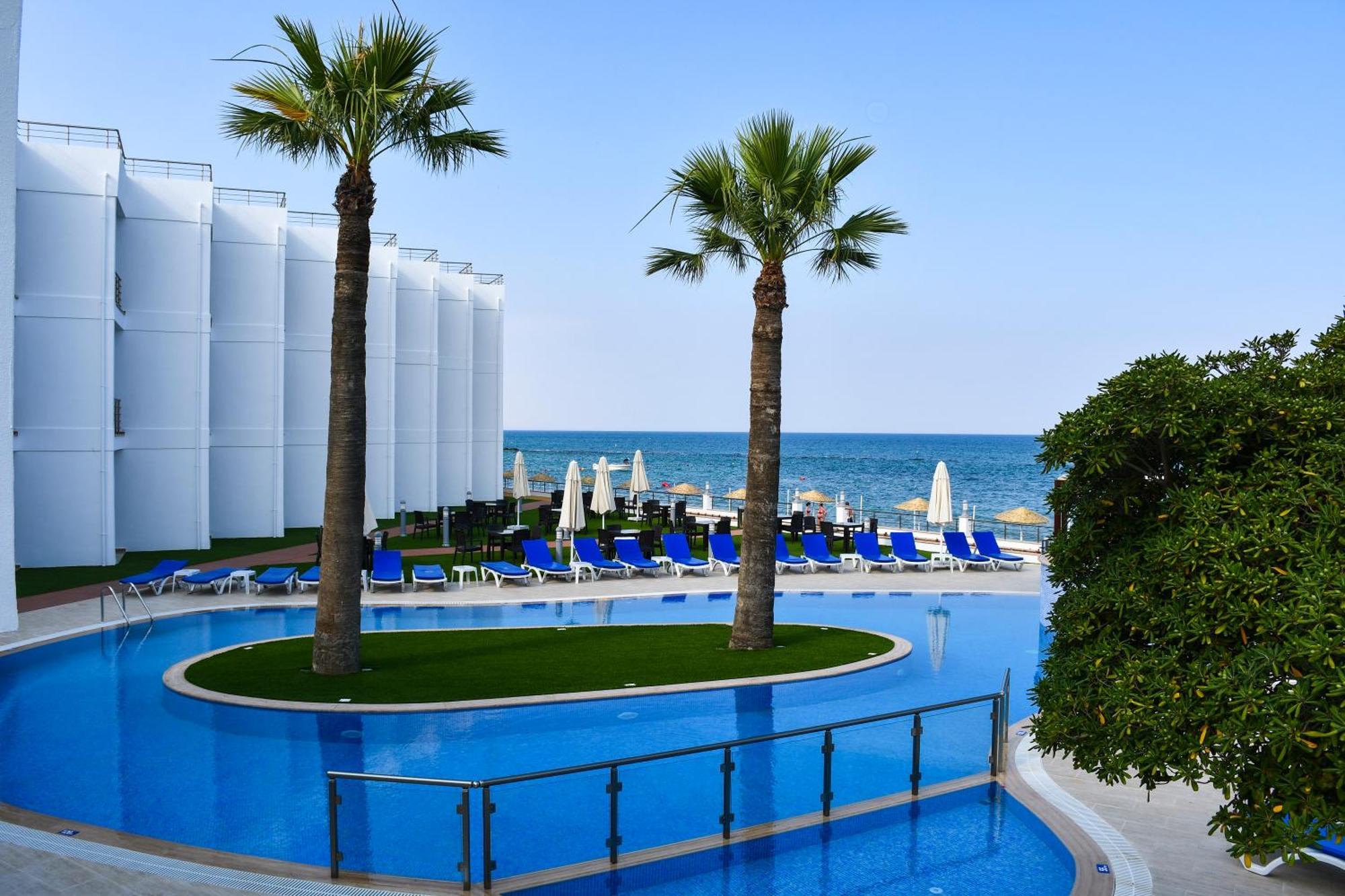 Mimoza Beach Hotel Agios Sergios Экстерьер фото
